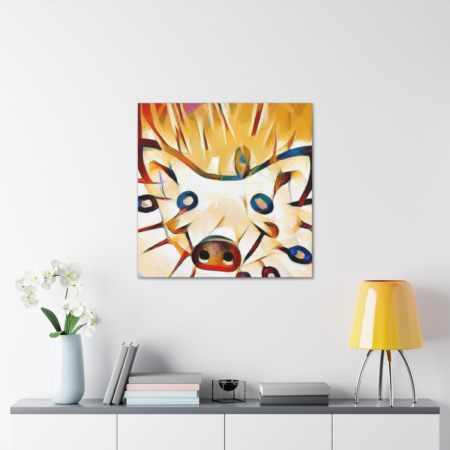 Hedgehog in Moonlight - Canvas