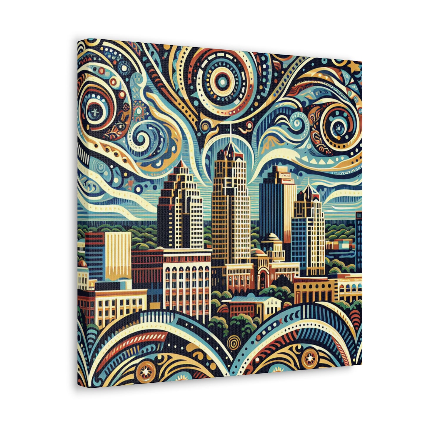 "Texas Tapestry: San Antonio" - Canvas