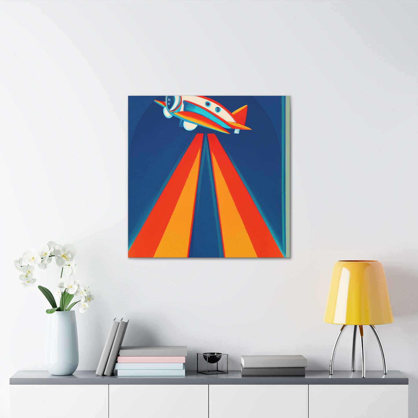 "Aerial Art Deco Dance" - Canvas