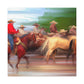 Herding the Cattle Drive - Canvas