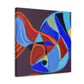 "Rainbow Fish Reflection" - Canvas