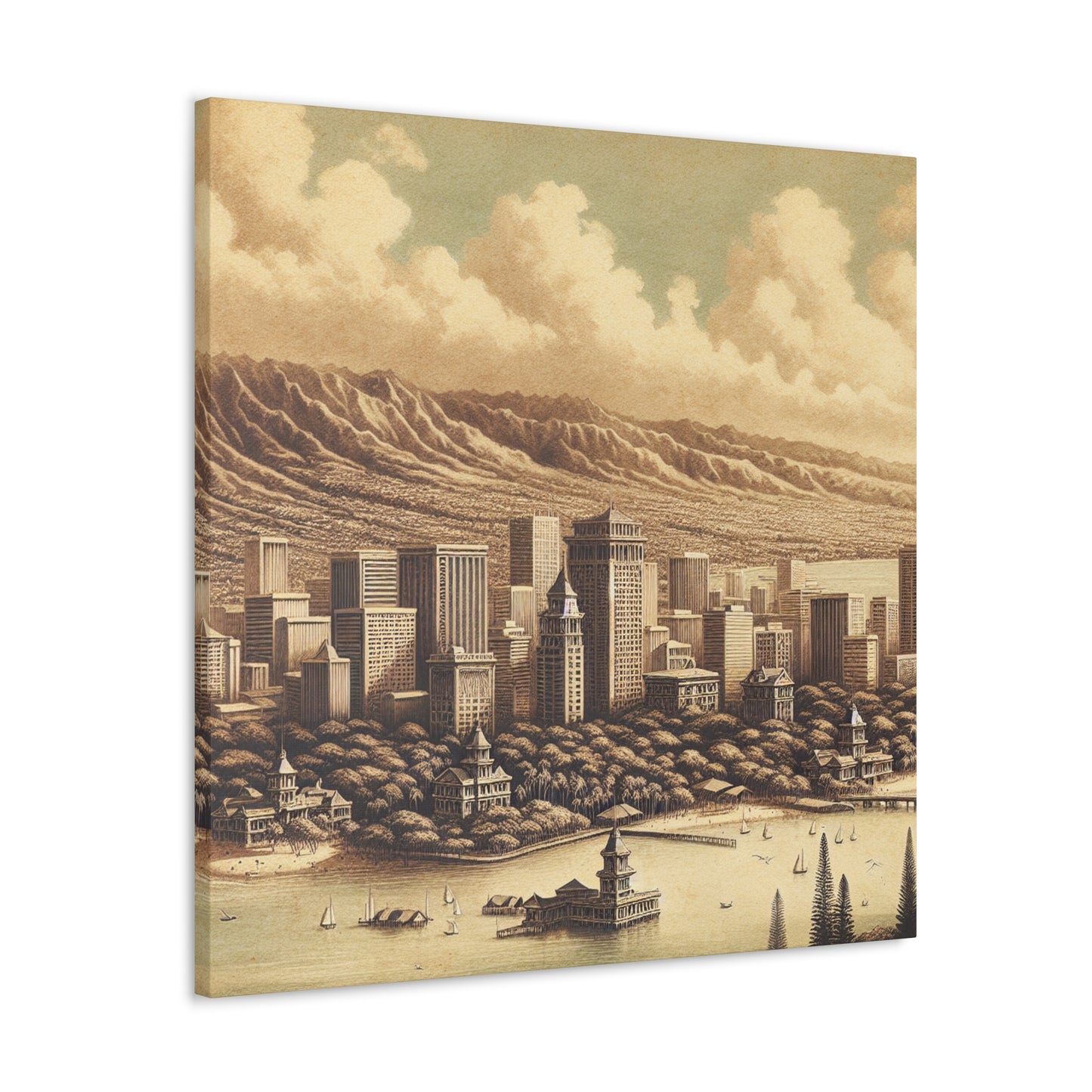 Eternal Honolulu Sunrise - Canvas