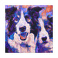 "Border Collie Impressionism" - Canvas