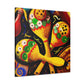 Mariachi's Joyful Maracas - Canvas