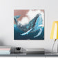 Humpback Whale Collage - Canvas