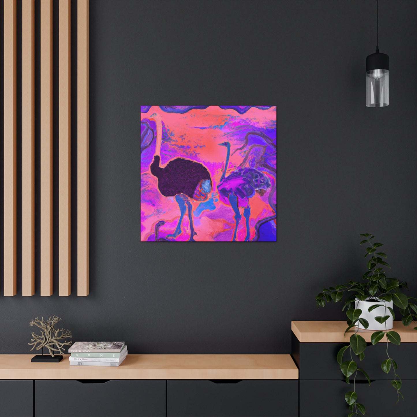 Ostrich in Dreamland - Canvas