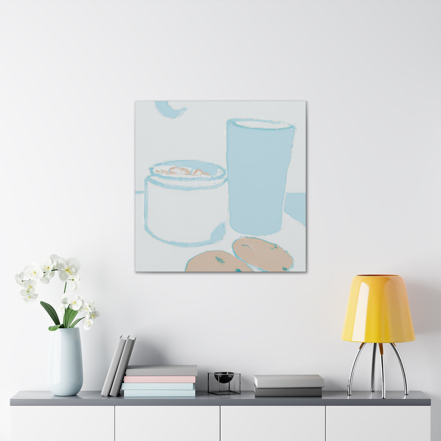 "Milk and Cookie Delight" - Canvas