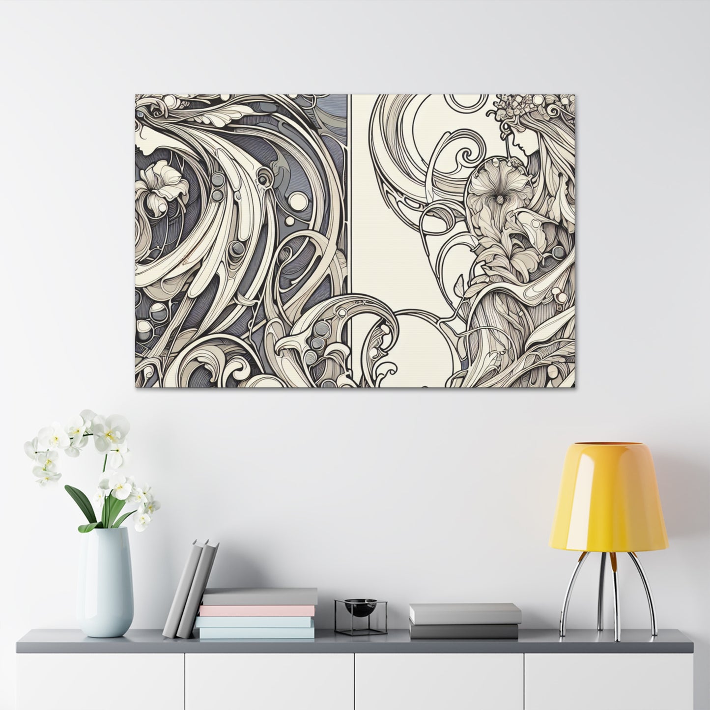 Ethereal Blooms Unveiled - Canvas