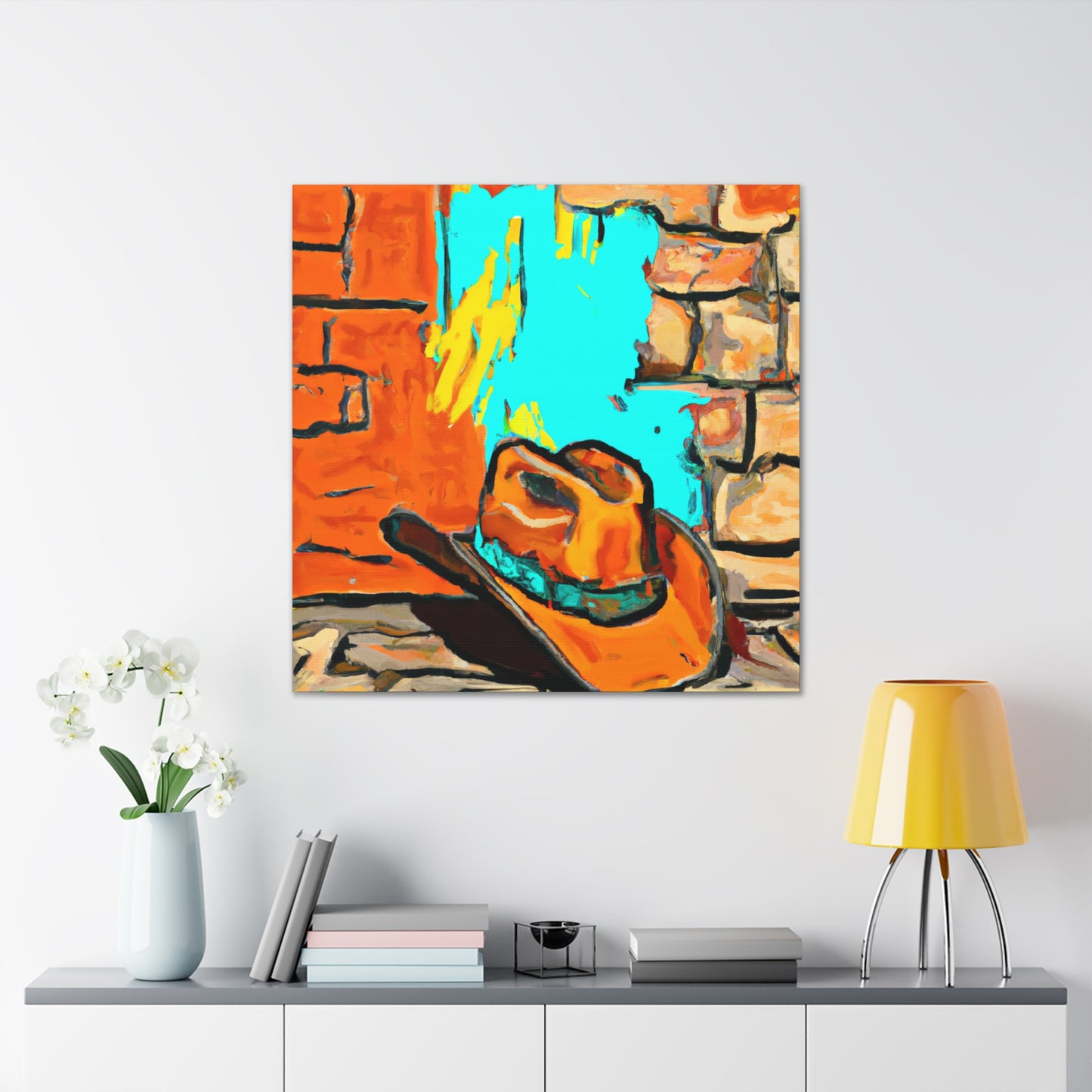 Cowboy Hat Dueling - Canvas