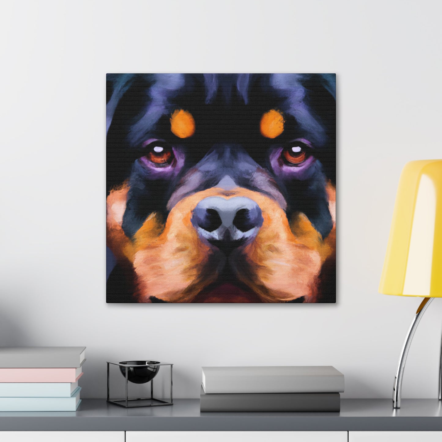 "Rottweiler Ruff Regal" - Canvas