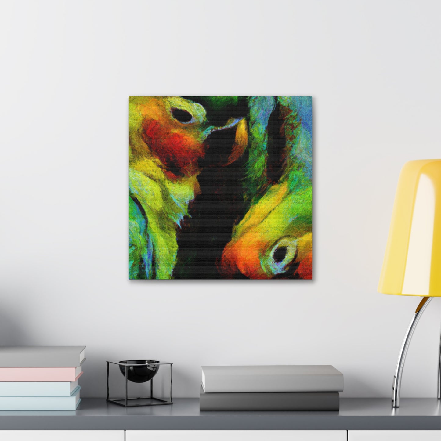 Conures in Colorful Hues - Canvas