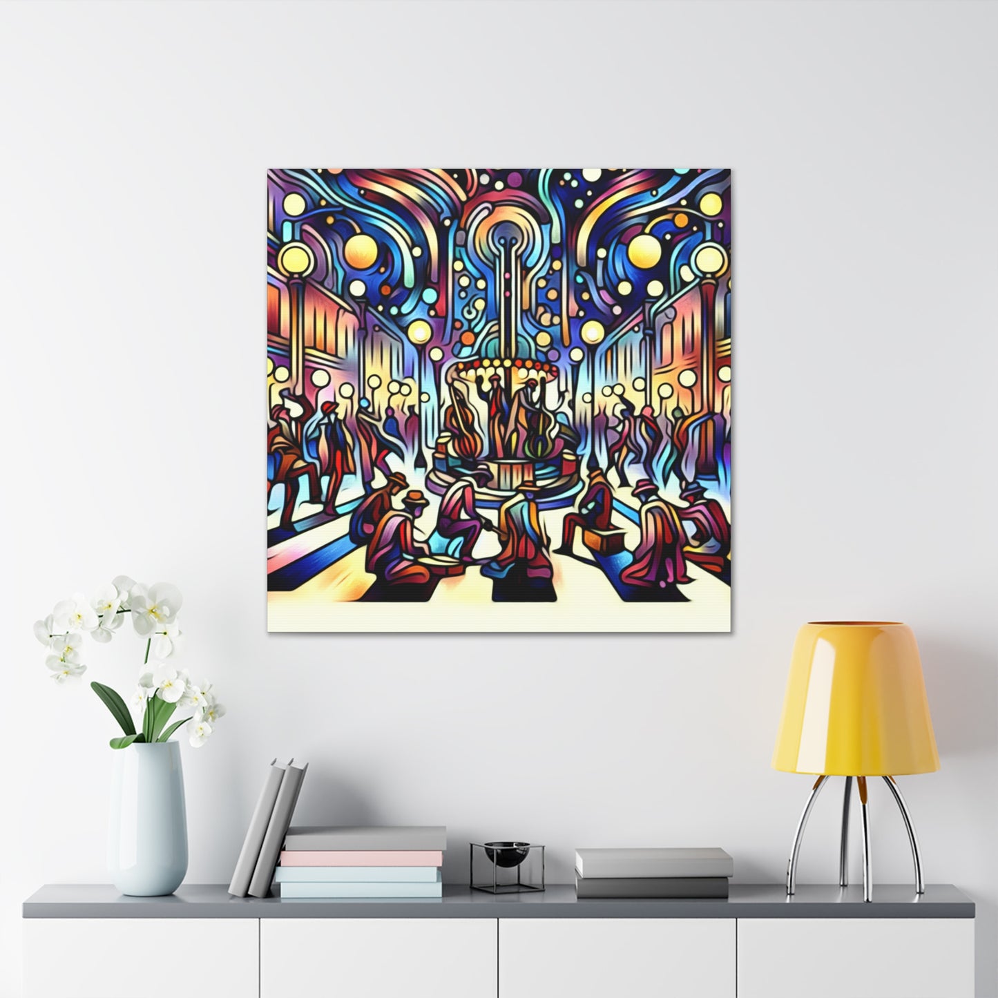 Enchanting Street Musicians - Canvas