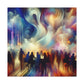 Velvet Elegance Ethereal Abstraction - Canvas