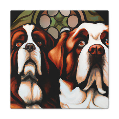 Saint Bernard Slumbering - Canvas