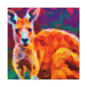 Kangaroo in Impressionism - Canvas