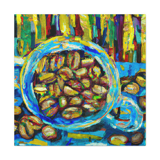 "Coffee Beans Impressionism" - Canvas