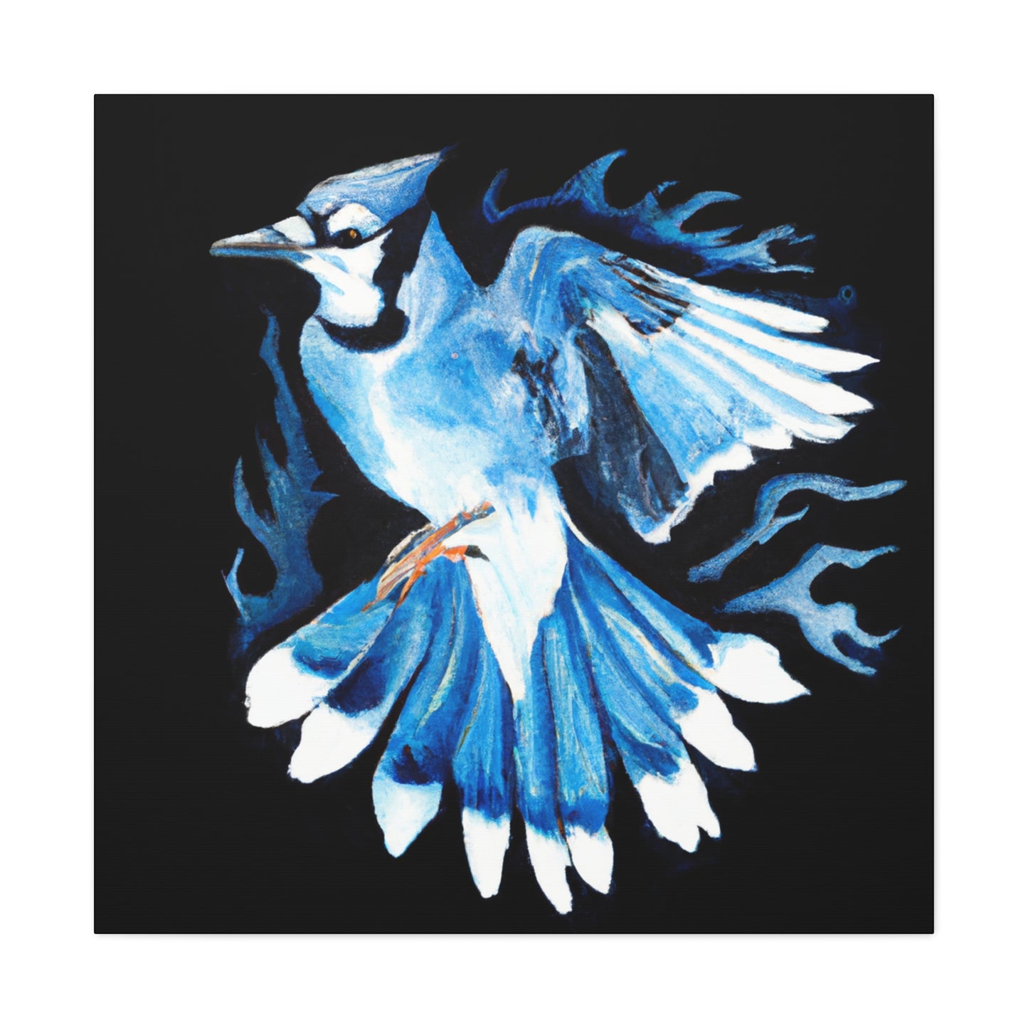 Blue Jay in Bloom - Canvas