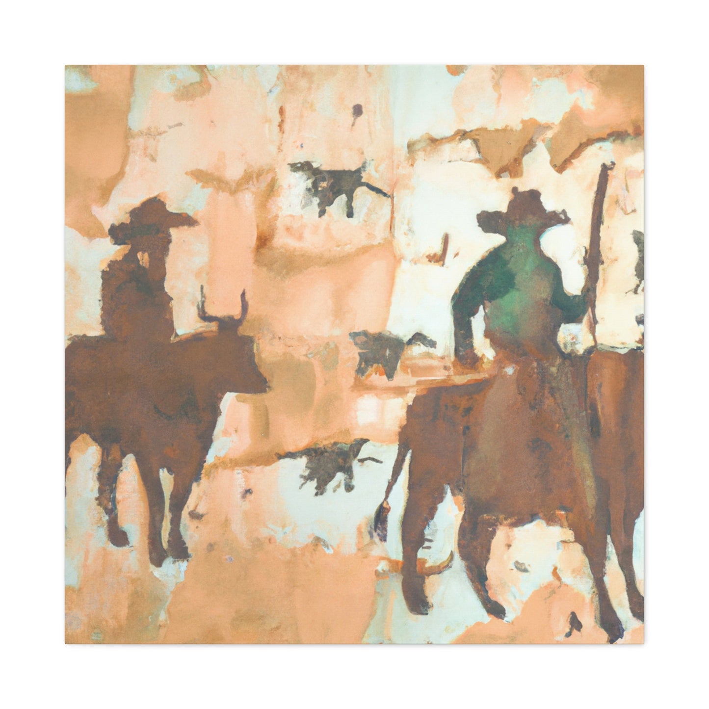 Driving Cattle Home - Canvas