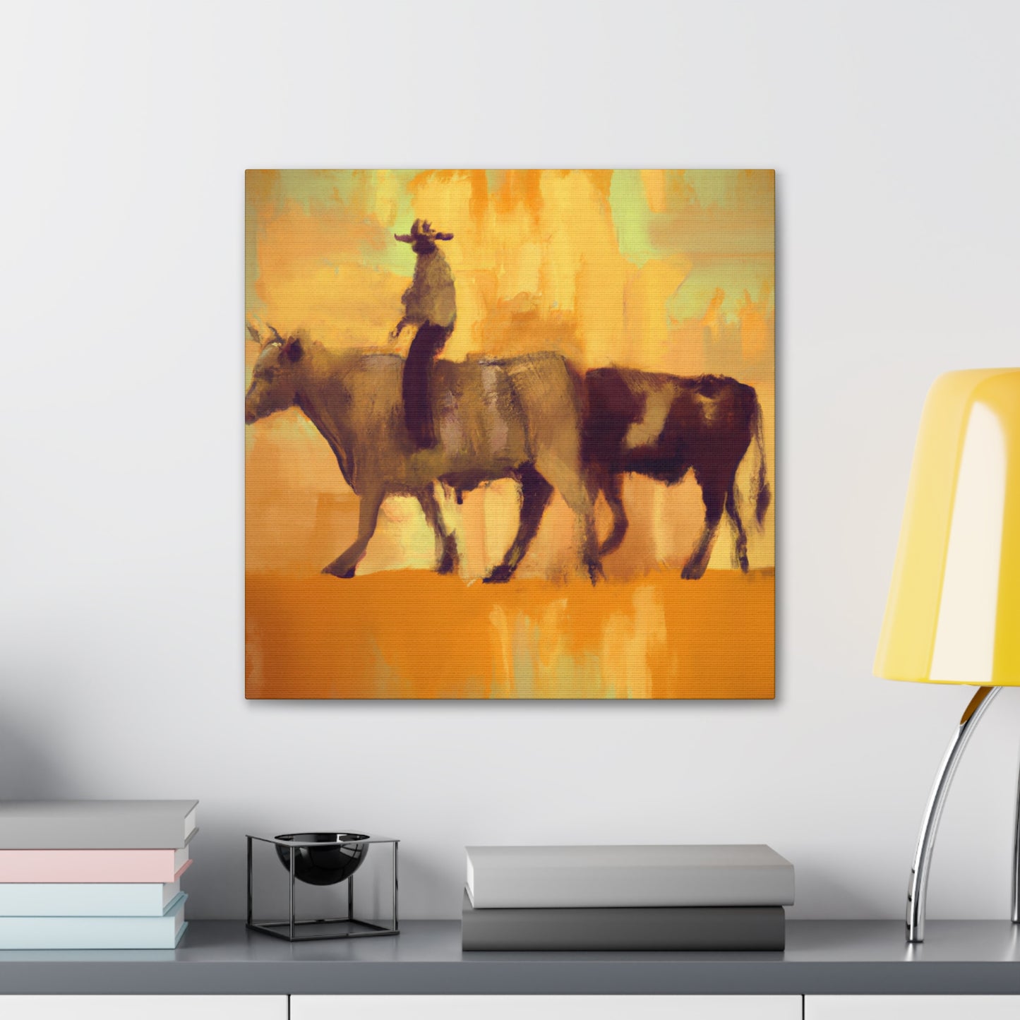 Cattle Drive Epic Scene - Canvas