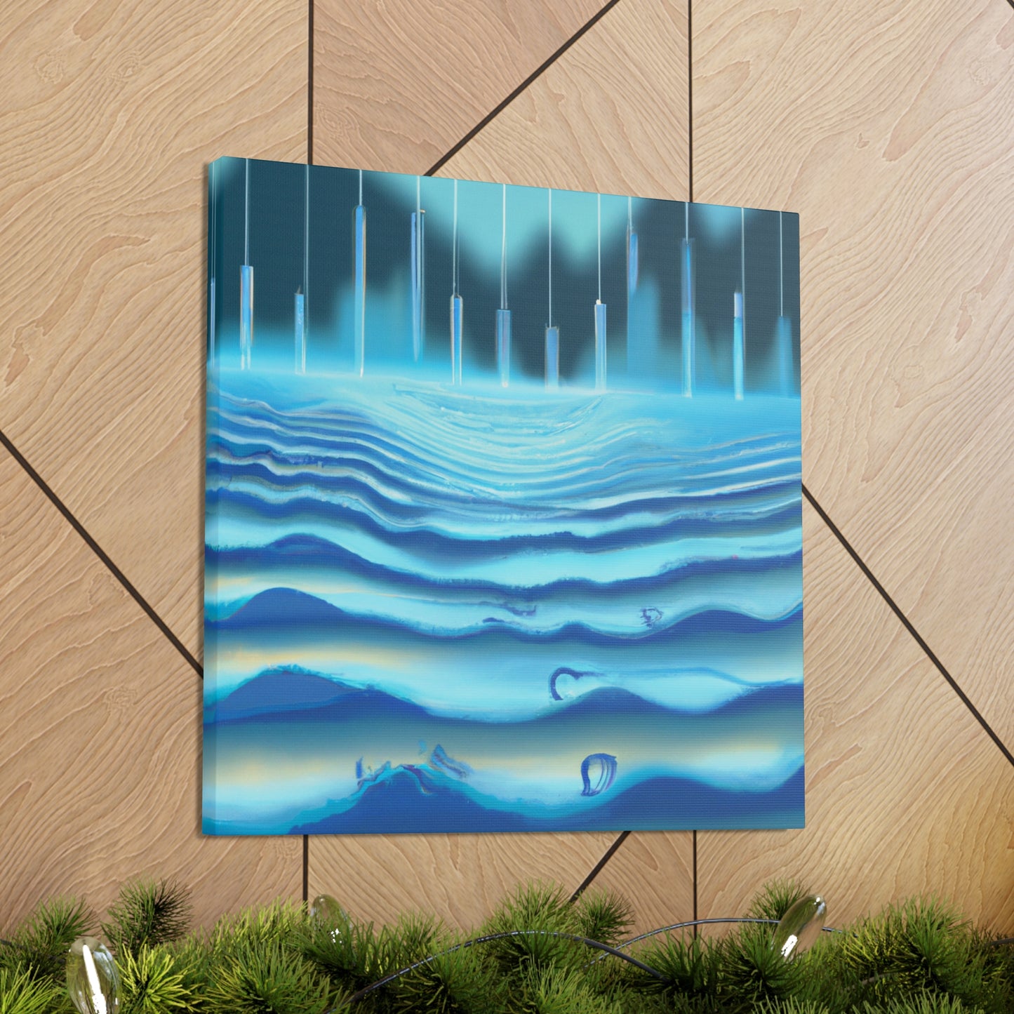 "Sonic Art Deco Wave" - Canvas