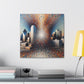 "Dazzling Dallas Dotscape" - Canvas