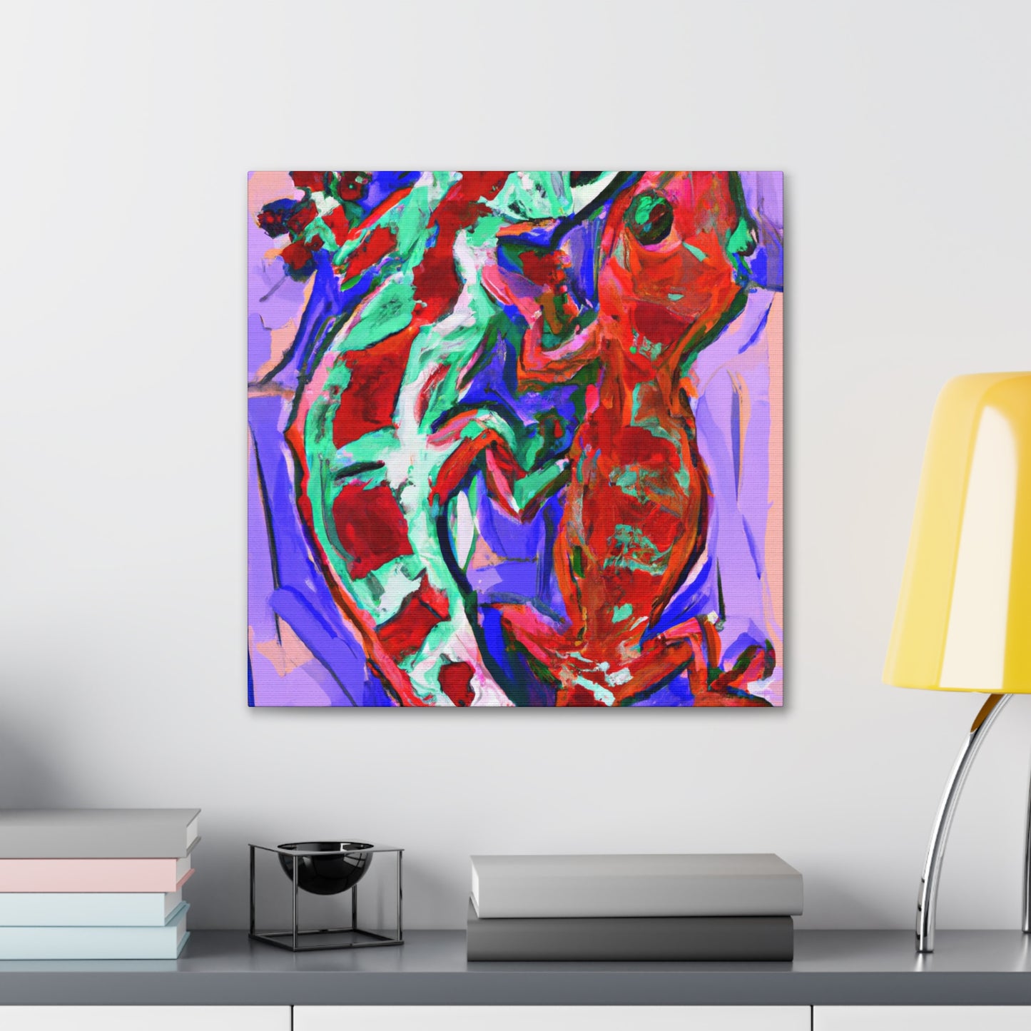 Gecko's Dreamscape-Expressionism - Canvas