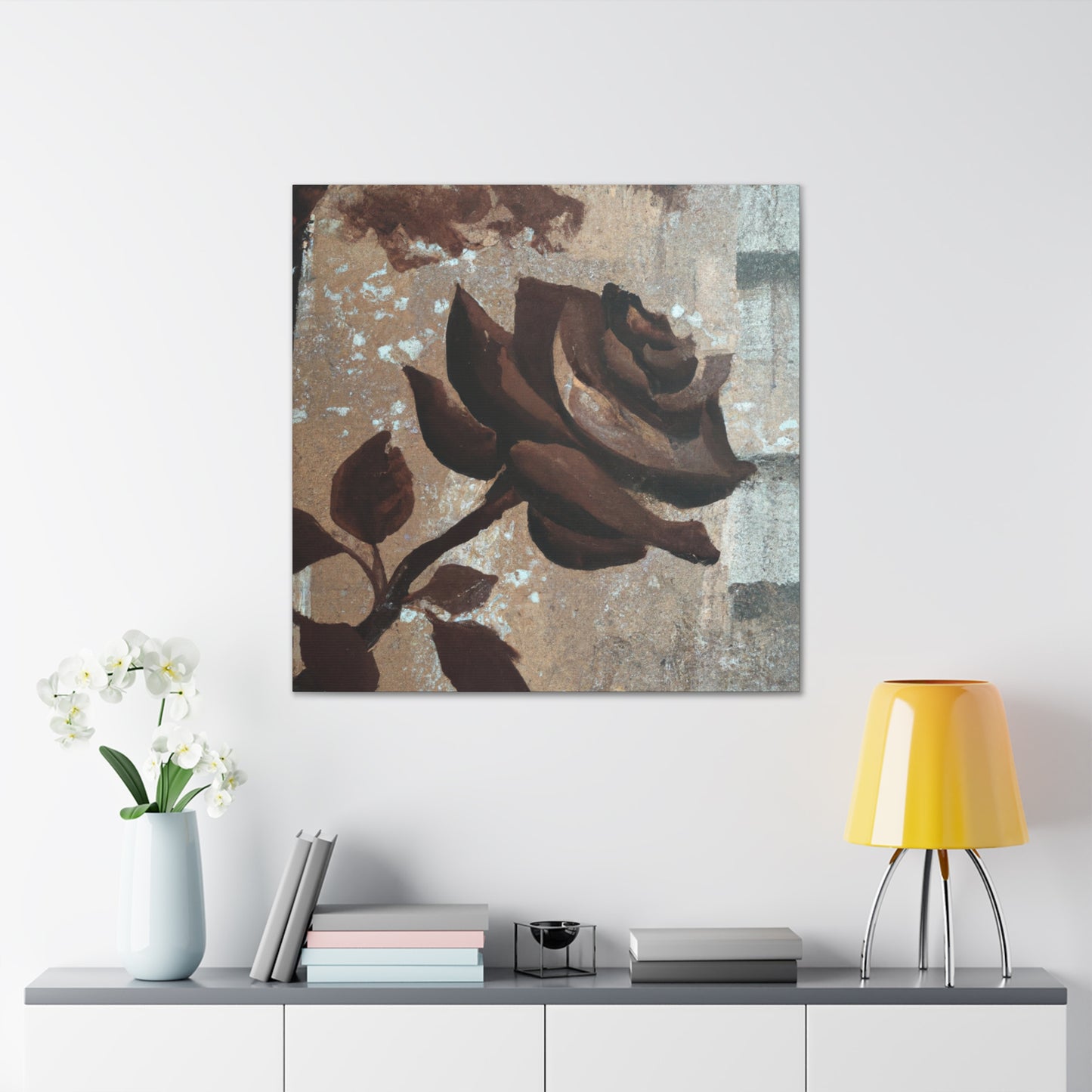 Rose in Bloom Peaceful - Canvas