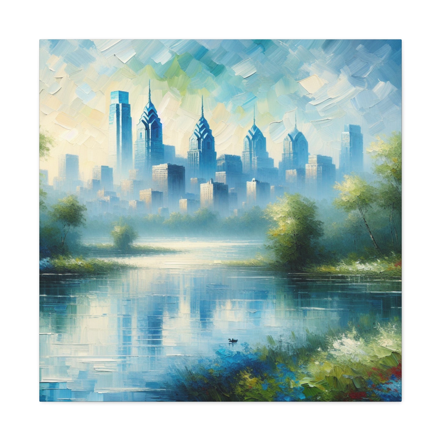 Urban Bliss in Motion - Canvas