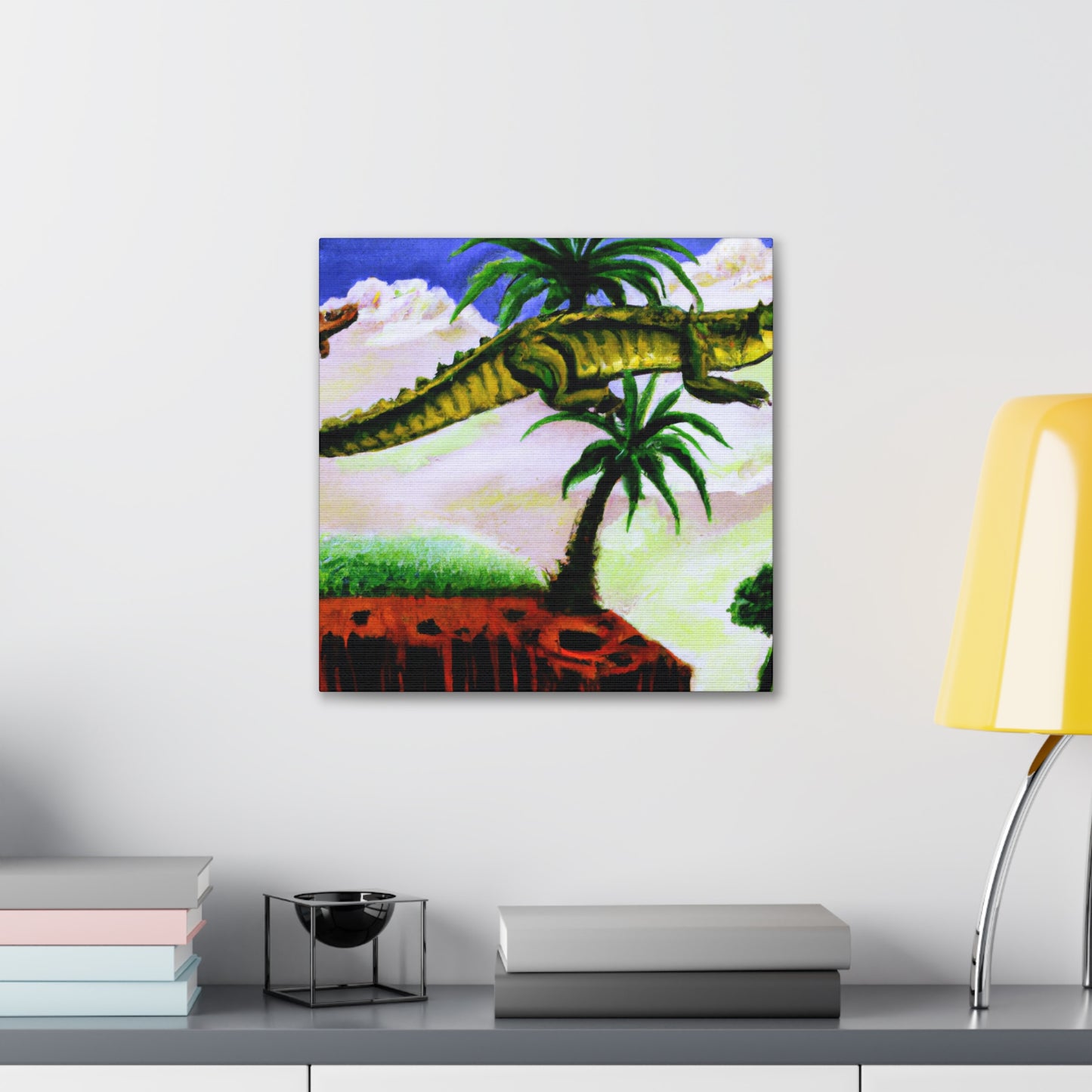 Crocodile in Organic Dream - Canvas