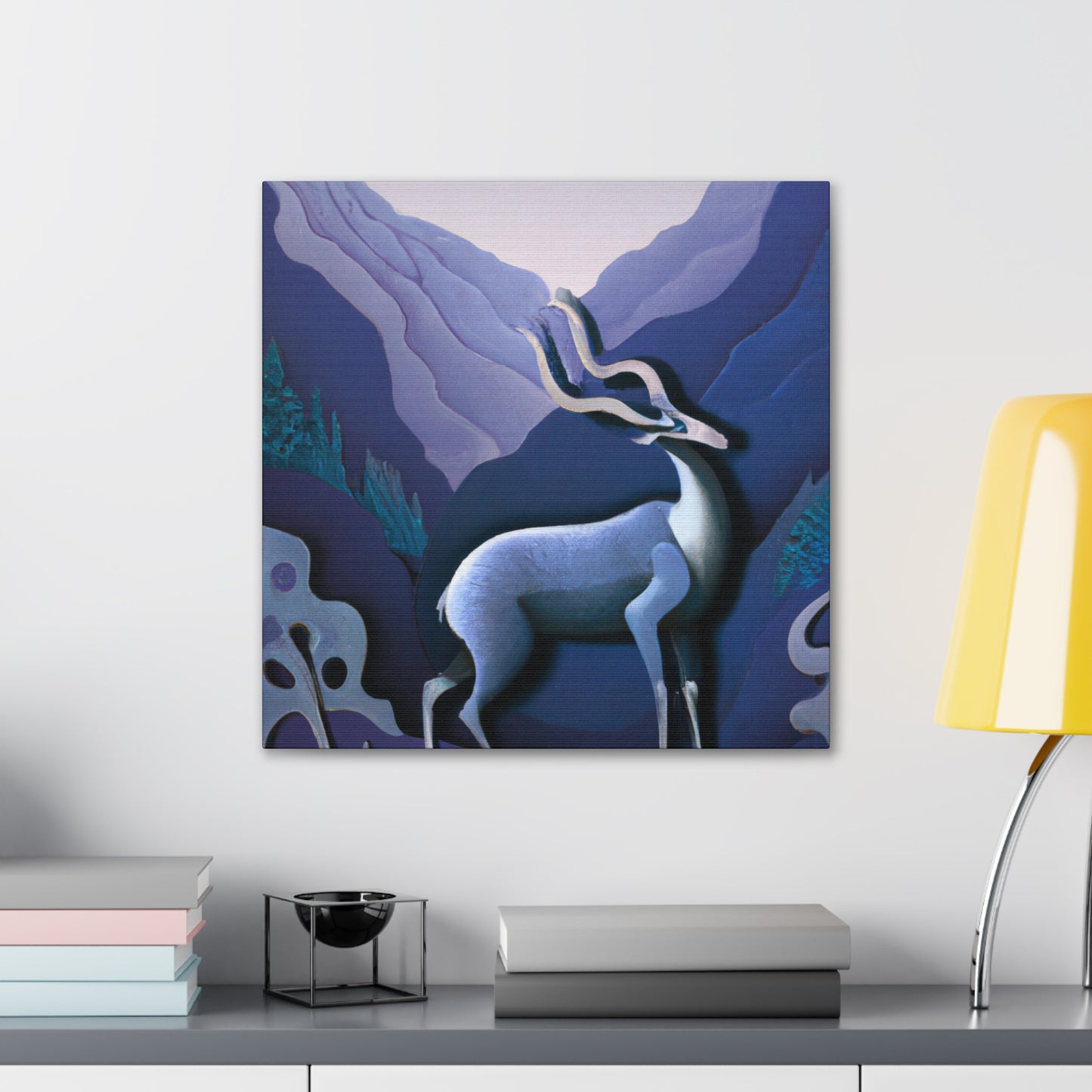 "Chamois in the Forest" - Canvas