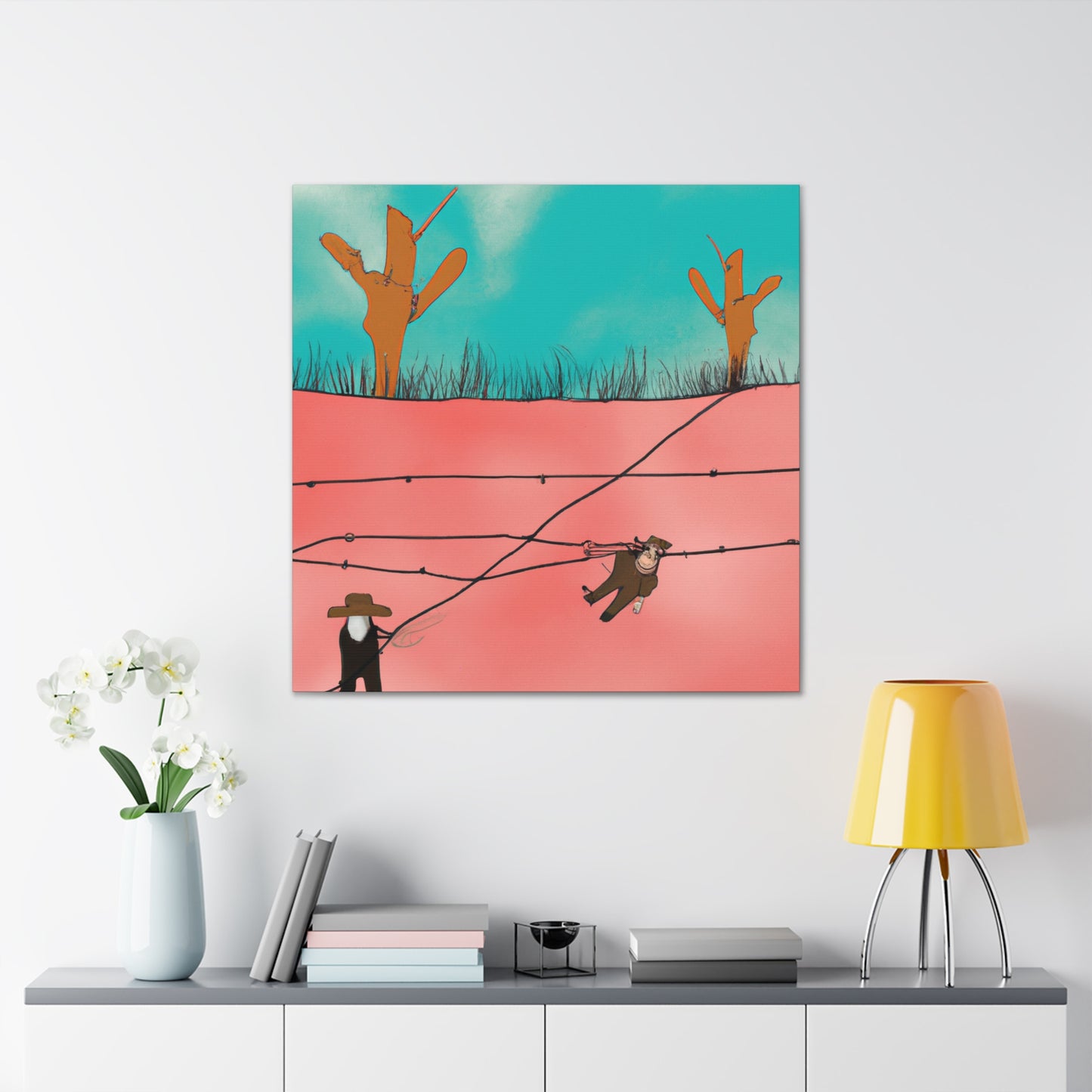 "Barbed Wire Freedom" - Canvas