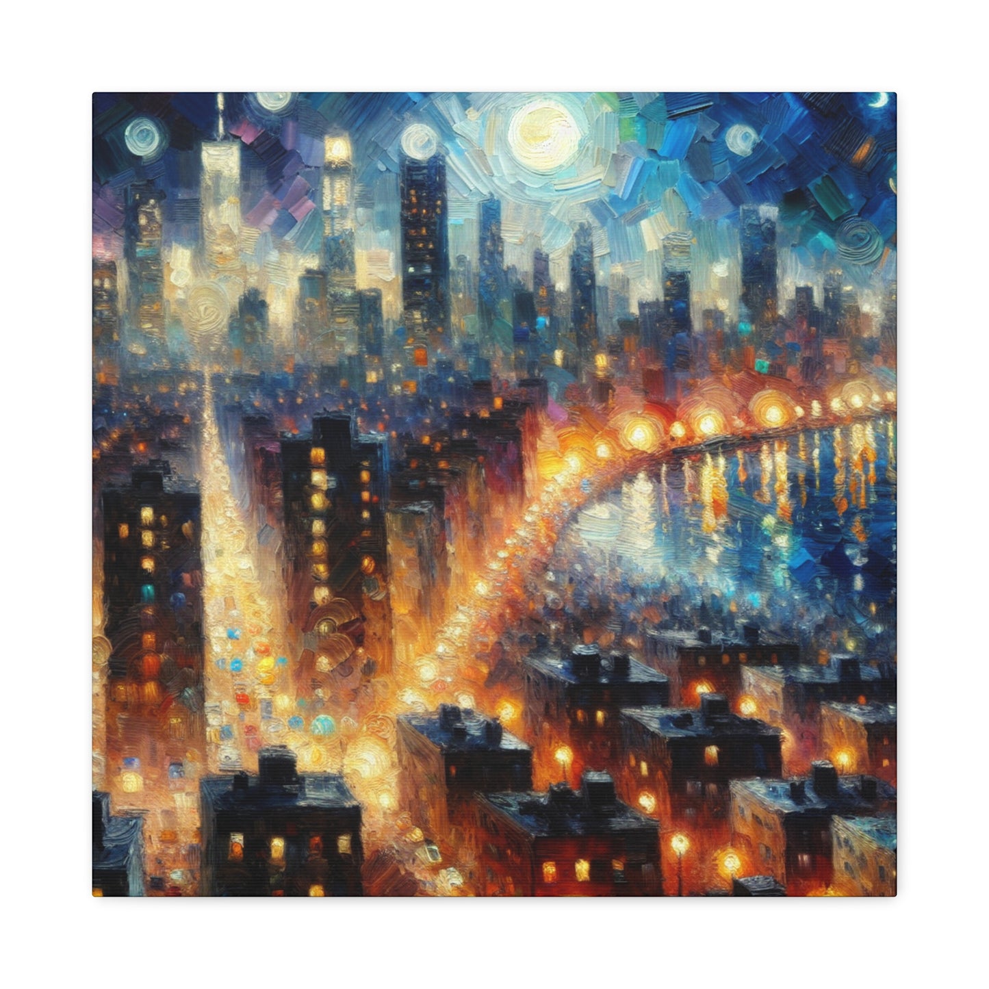 Nocturnal Urban Symphony - Canvas