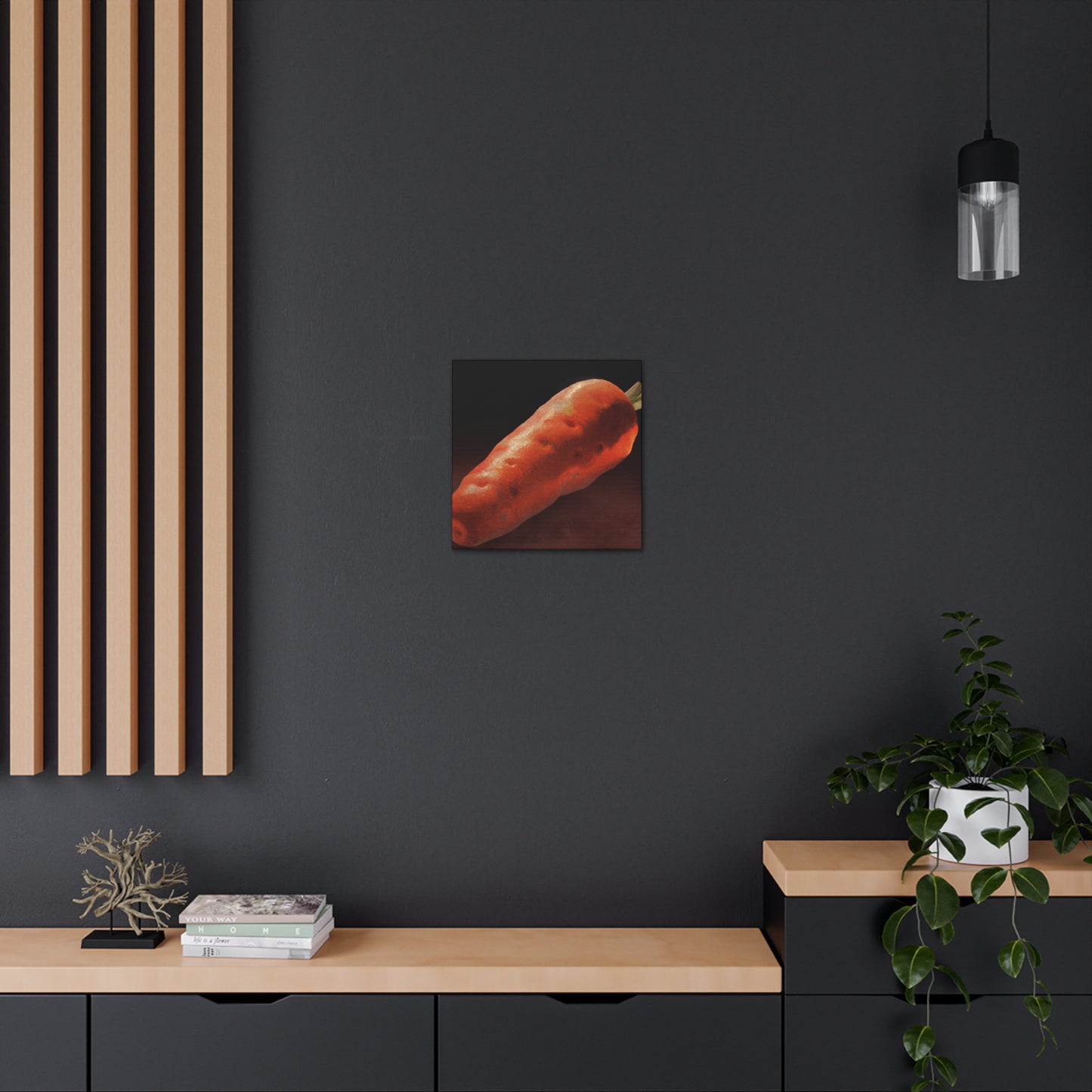 "Carrot in Hyperrealism" - Canvas