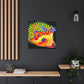 Hedgehog in Art Deco - Canvas