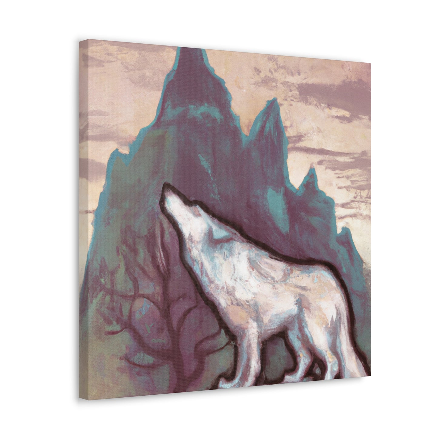 Wolf in the Moonlight - Canvas