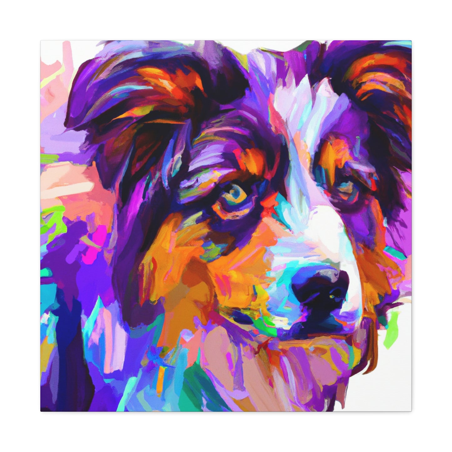 Australian Shepherd Reflection - Canvas