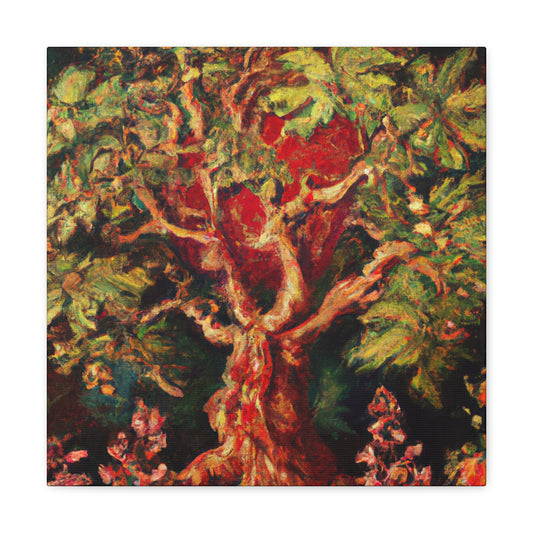 "Oak of Grandeur Hushed" - Canvas