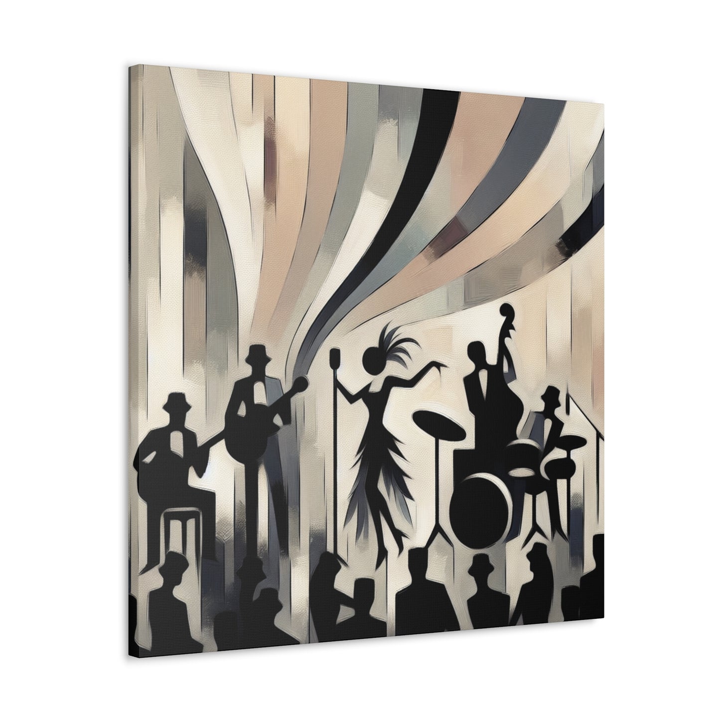 Glamour Unveiled Shadows - Canvas