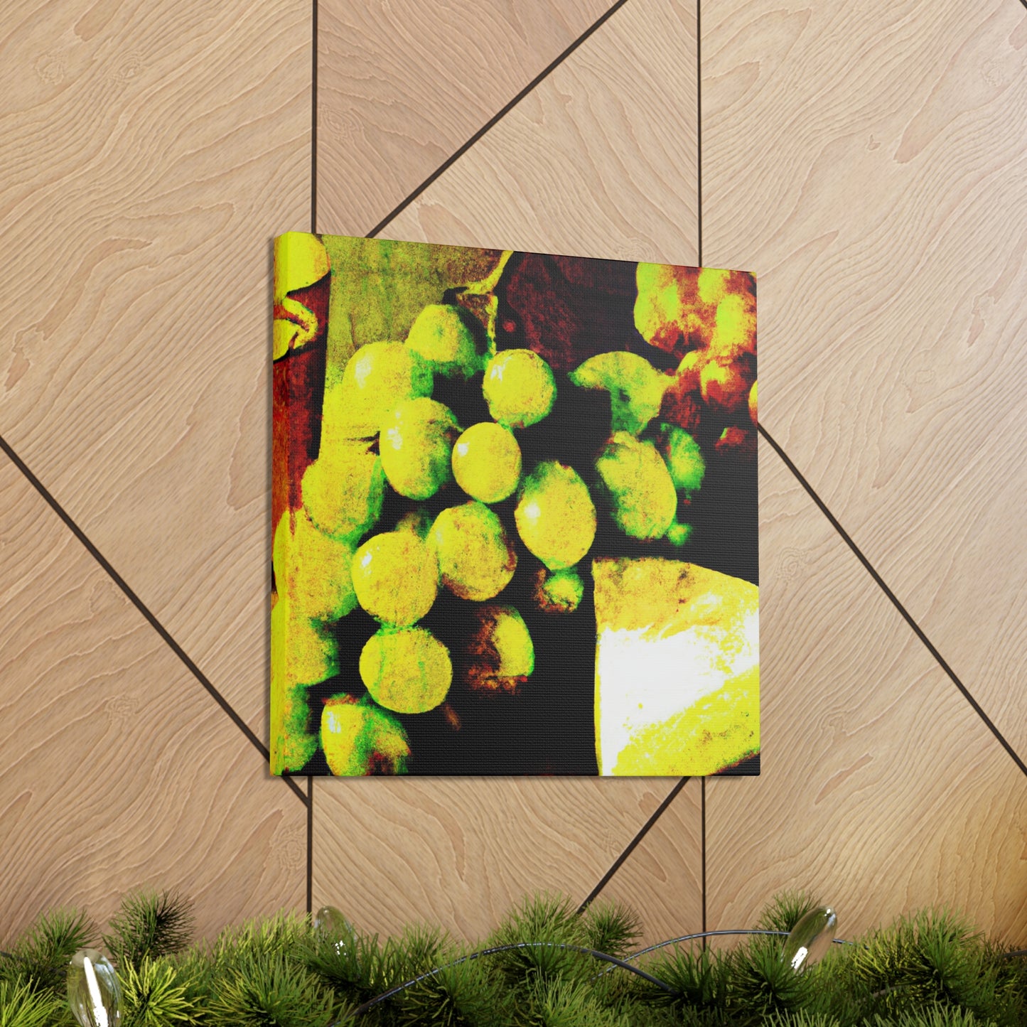 Cheese and Grapes Pop. - Canvas