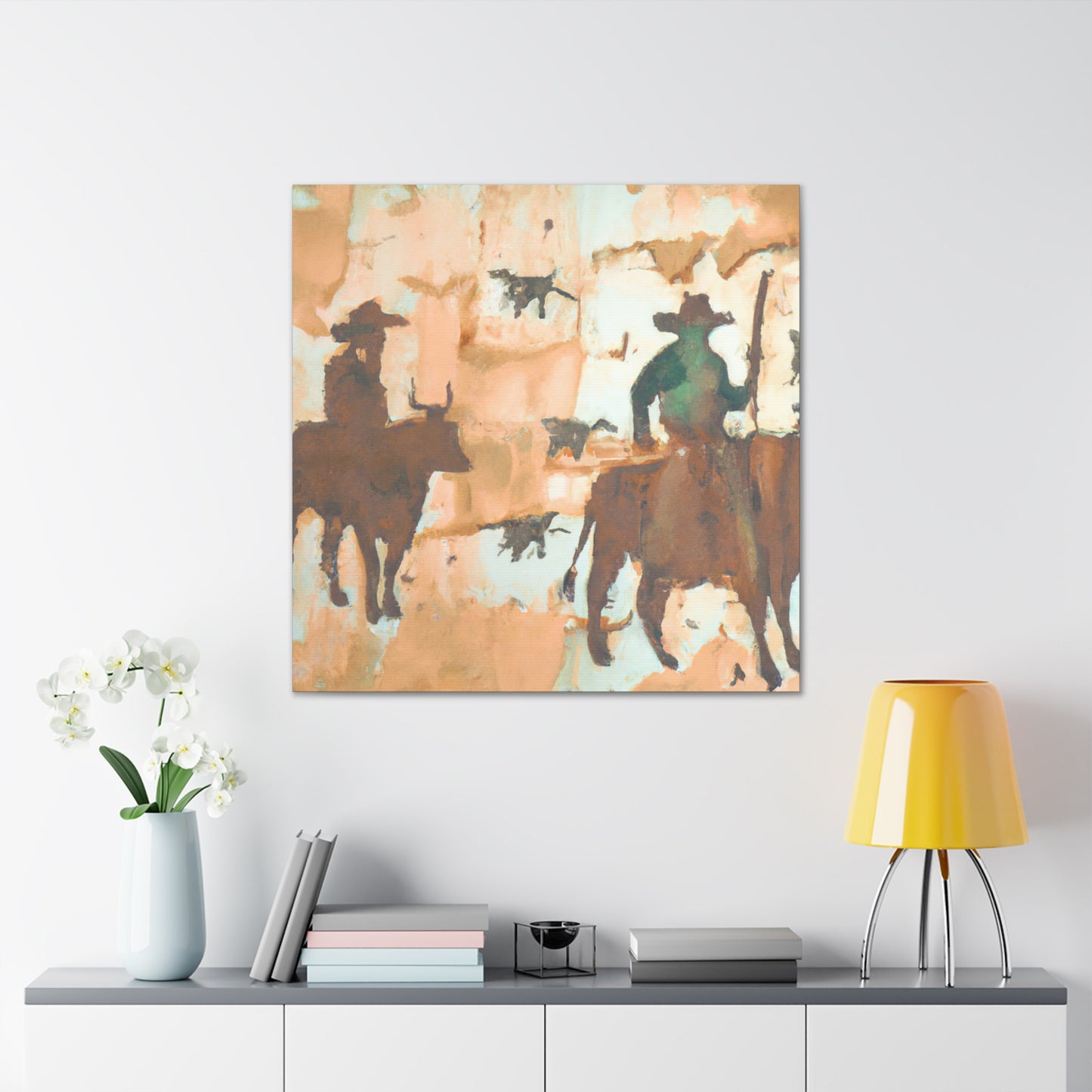 Driving Cattle Home - Canvas