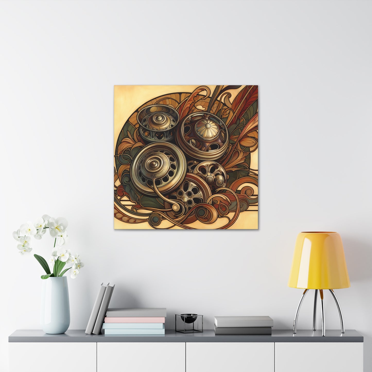 "Chrome Bouquet Serenade" - Canvas