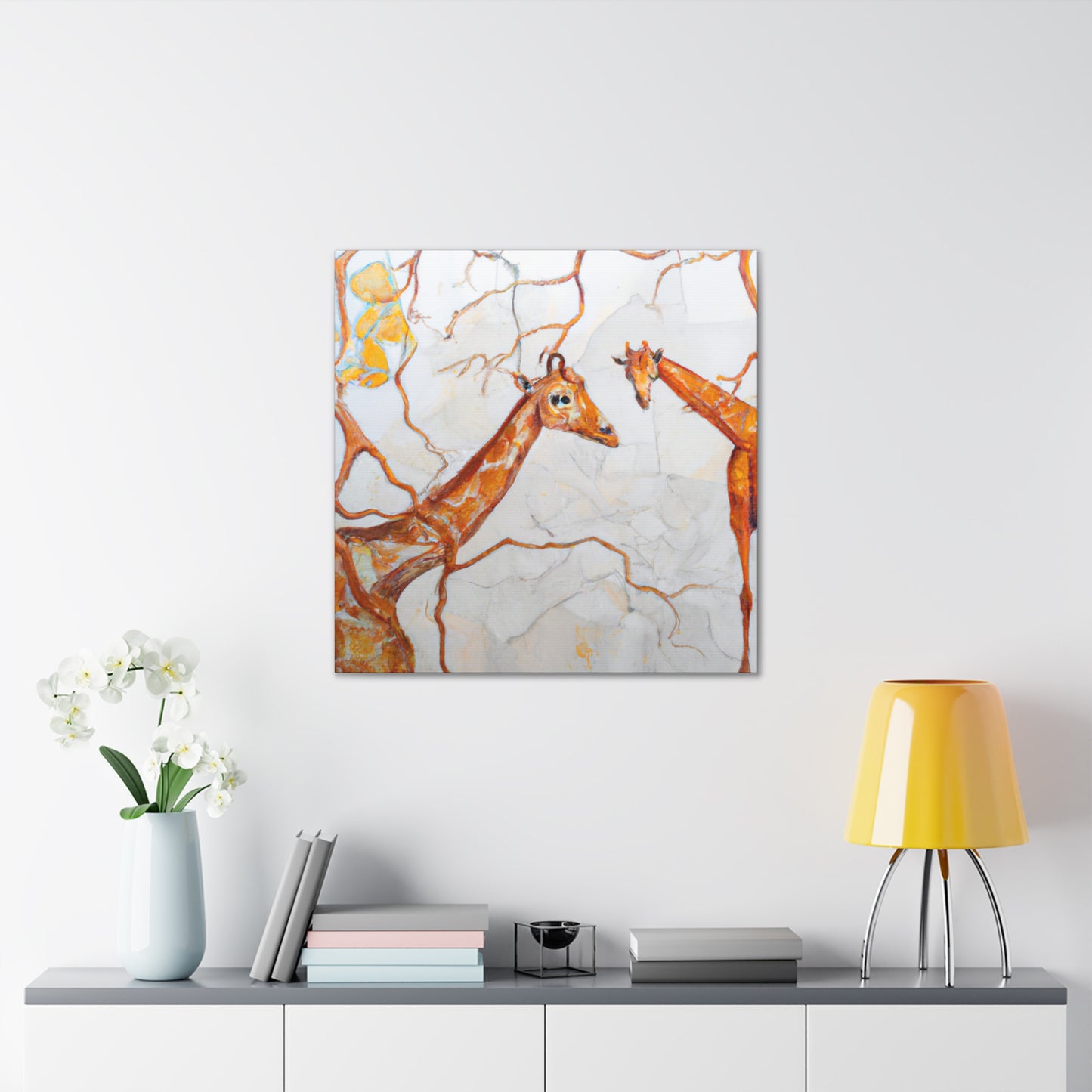 Giraffe in Art Nouveau - Canvas