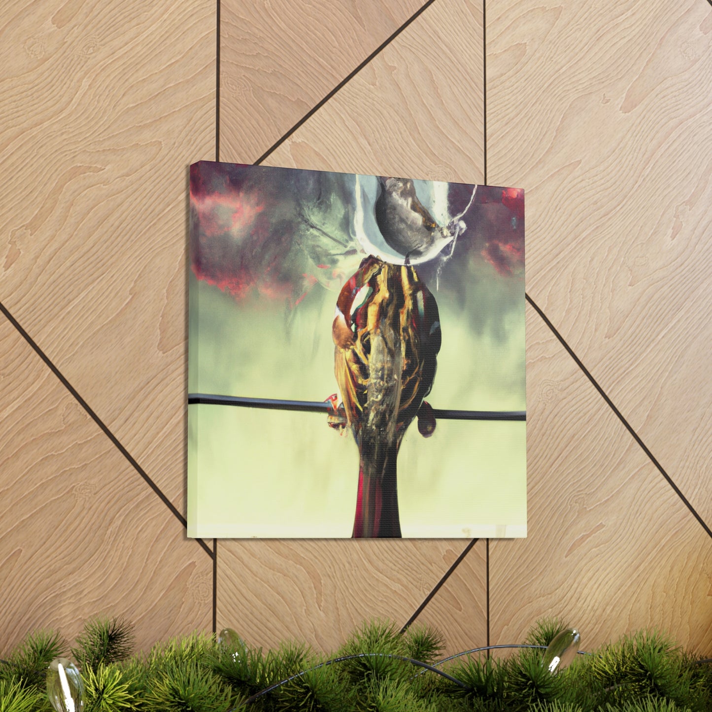 Song Sparrow Abstraction - Canvas