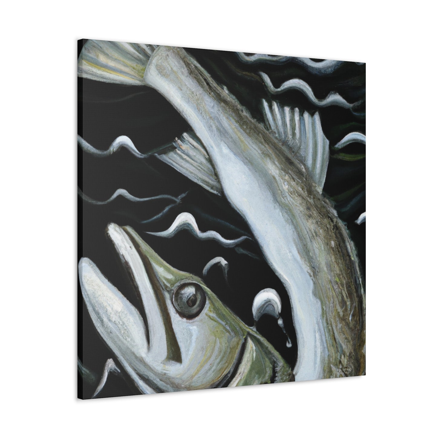 "Majestic Walleye Capture" - Canvas