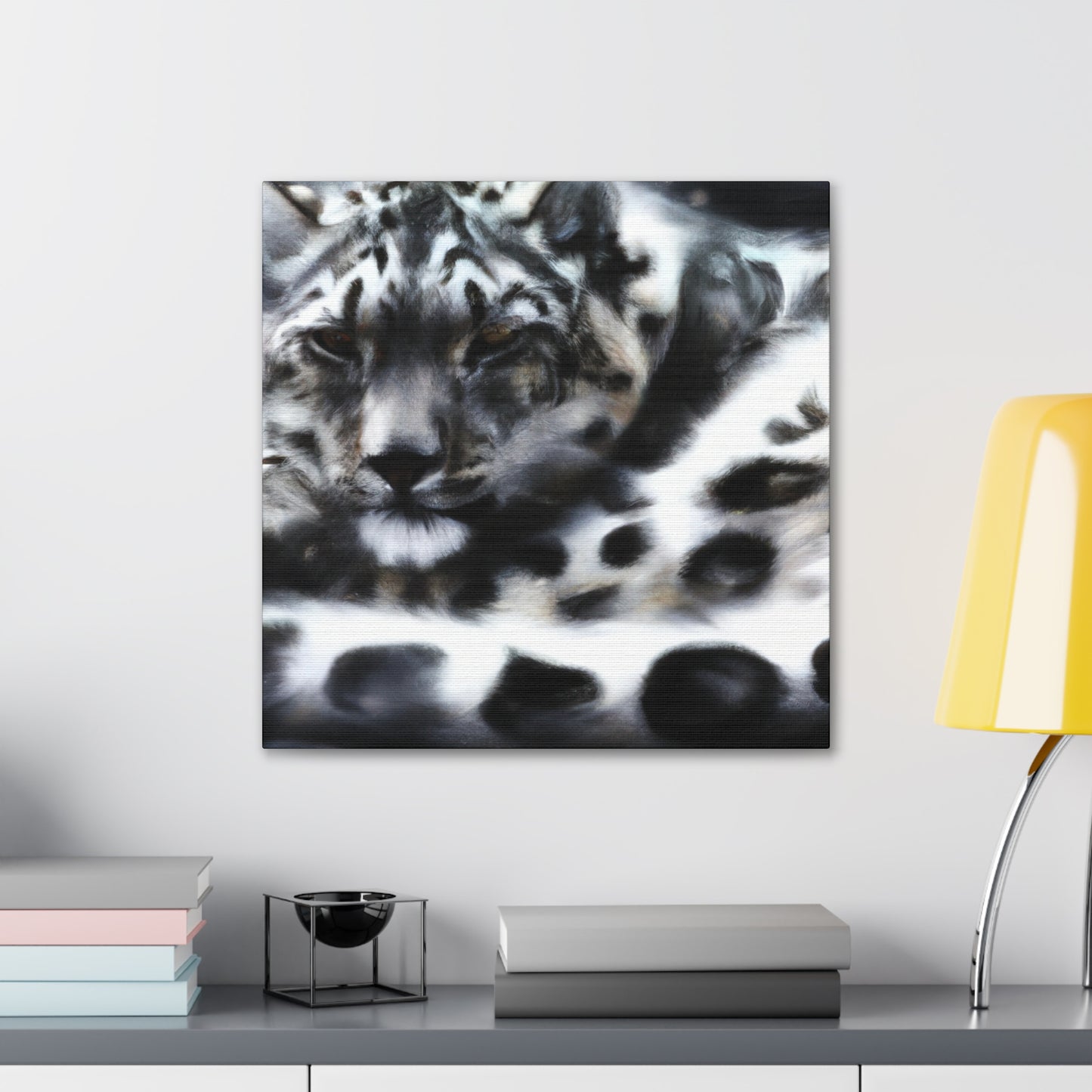 Snow Leopard Majesty - Canvas