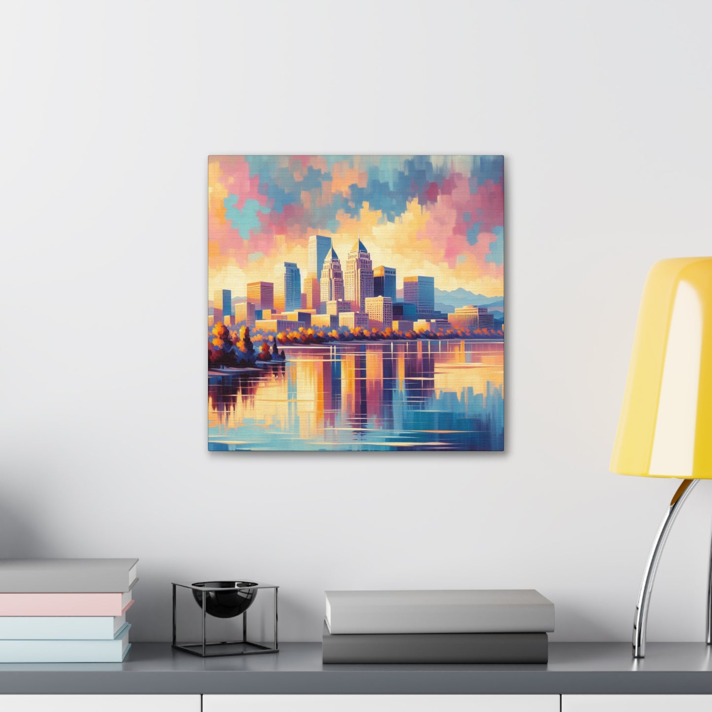 "Vibrant Enchantment: Salt Lake" - Canvas