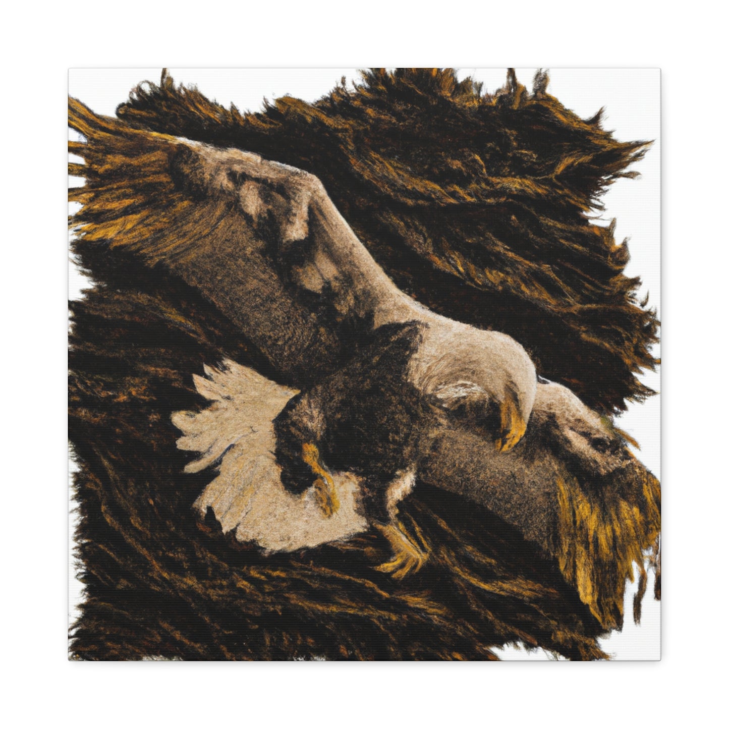 "Bald Eagle in Baroque" - Canvas