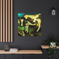 Cow in Cosmic Sky - Canvas