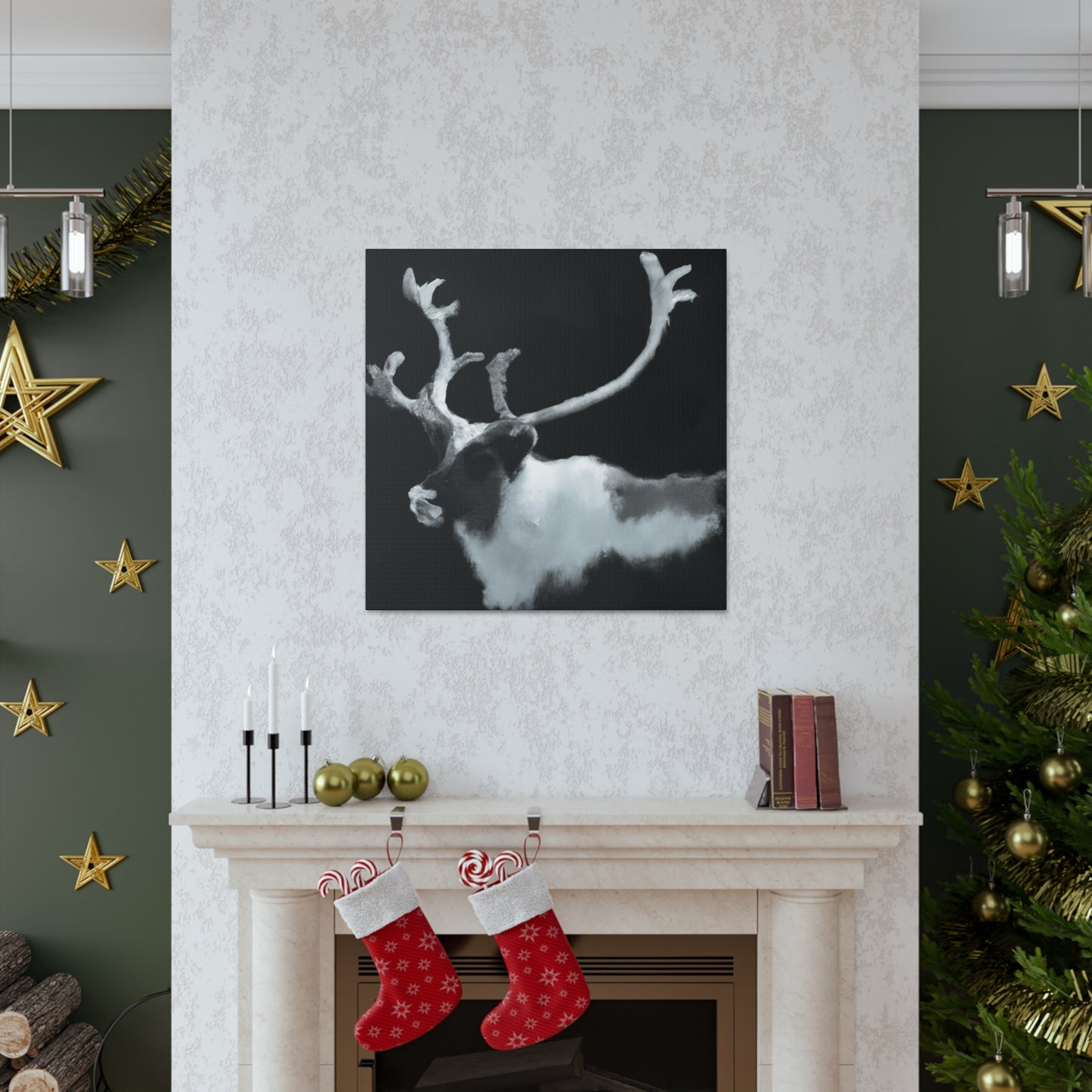 Reindeer in Realism - Canvas