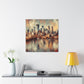 "City's Lively Brushstrokes" - Canvas